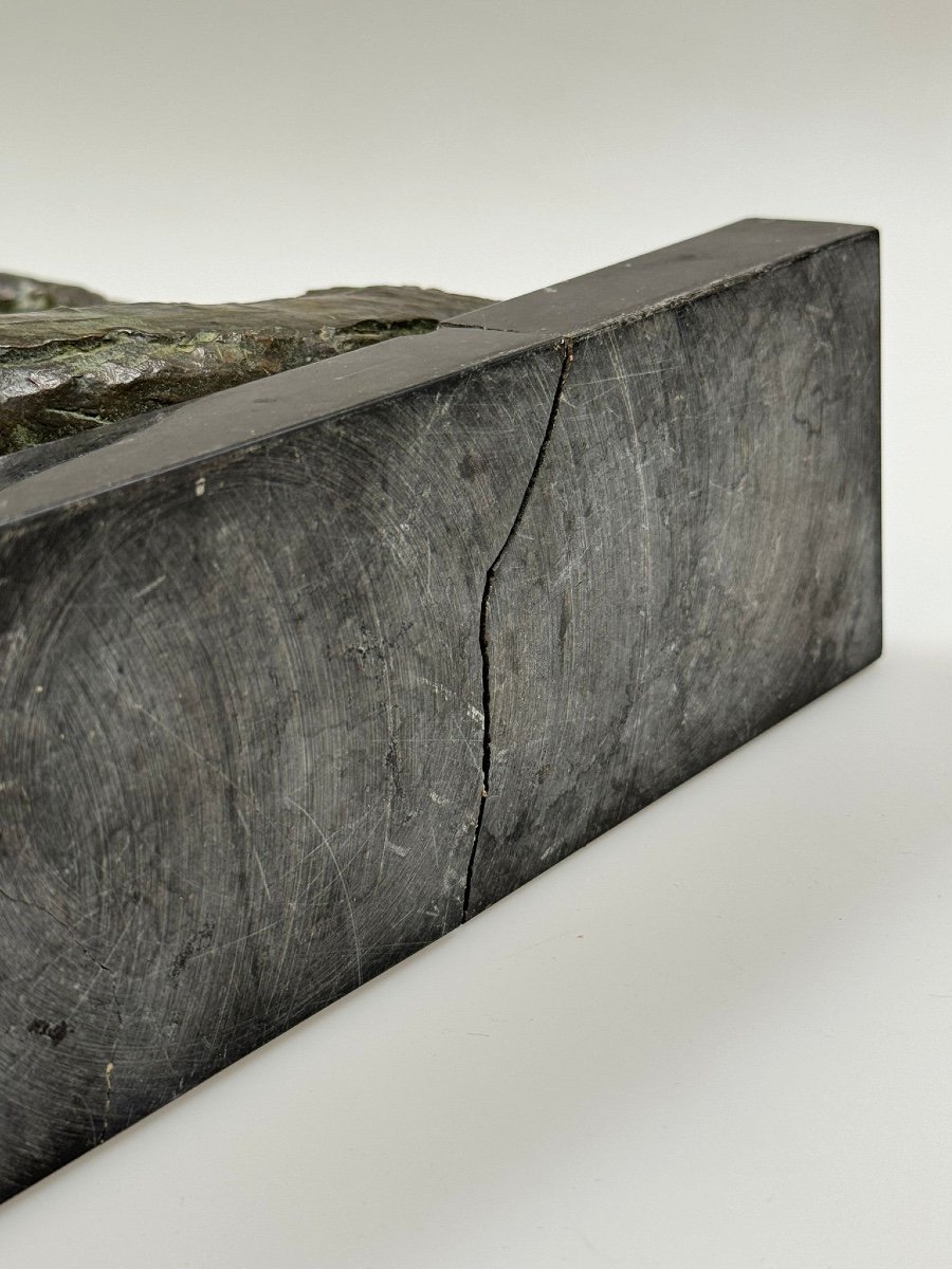 Manolo - Low Relief With Bullfighting - Bechini Foundry Stamp - Spain Late 19th Century-photo-4